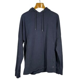 Good Man‎ Brand Mens Navy Blue Hoodie Pullover Long Sleeve Hooded Sweatshirt L